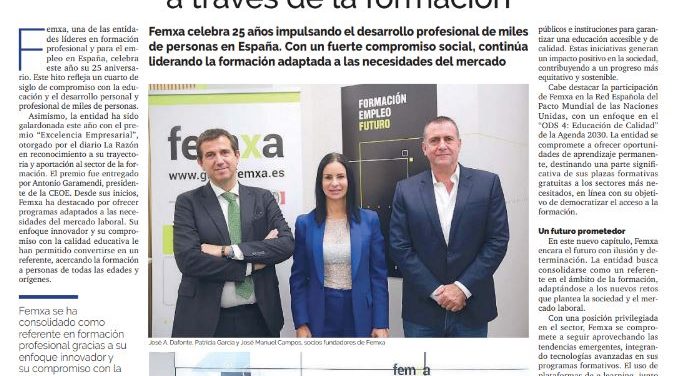 Un cuarto de siglo transformando vidas a través de la formación