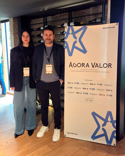 Xosé Comesaña de Ágora Valor y Pastora Valenzuela de Femxa