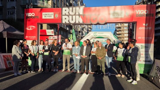 Salida de la carrera contra el cáncer de Vigo