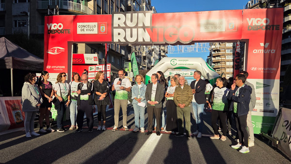 Salida de la carrera contra el cáncer de Vigo